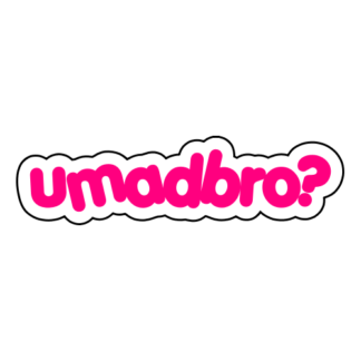 umadbro Sticker (Hot Pink)